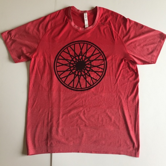 lululemon athletica Tops - Lululemon Athletica Medallion Tee Shirt Red XL